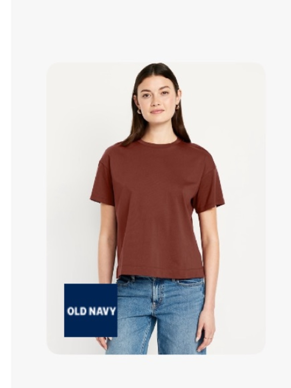NWT Old Navy Vintage Tee, Crew, PXL, MauveRose,Vented Sides,100%Cotton, SOLD OUT